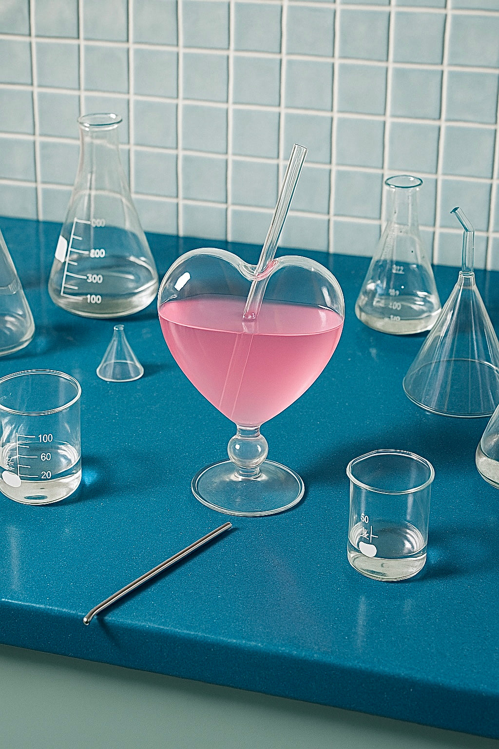 Heart Cocktail Glass Set
