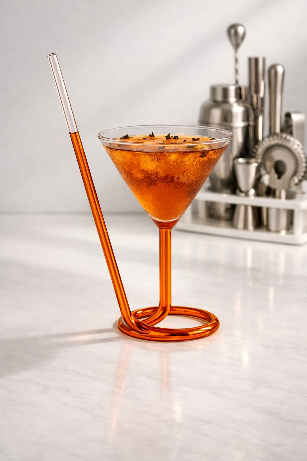 Built In Straw Glass 2pc Set